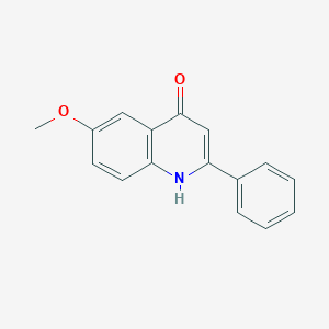 molecular formula C16H13NO2 B102221 4-Hydroxy-6-methoxy-2-phenylquinoline CAS No. 17282-70-1
