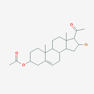 16-alpha-Bromo-20-oxopregn-5-en-3-beta-yl acetate