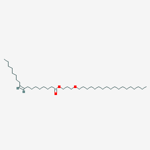 molecular formula C39H76O3 B102224 Oleic acid, 3-(octadecyloxy)propyl ester CAS No. 17367-41-8