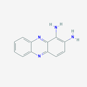 molecular formula C12H10N4 B102241 Phenazine-1,2-diamine CAS No. 18742-99-9