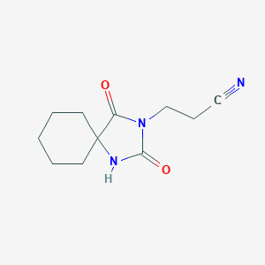 3-(2,4-Dioxo-1,3-diazaspiro[4.5]decan-3-yl)propanenitrile
