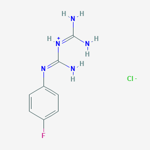 molecular formula C8H11ClFN5 B102265 1-(4-Fluorophenyl)biguanide hydrochloride CAS No. 16018-83-0
