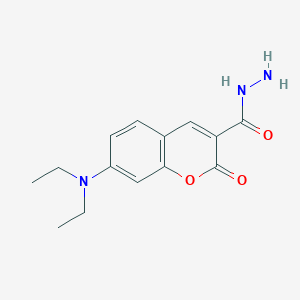 molecular formula C14H17N3O3 B010227 7-(Diethylamino)coumarin-3-carbohydrazide CAS No. 100343-98-4