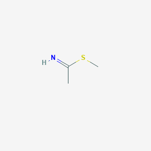 molecular formula C3H7NS B102301 Ethanimidothioic acid, methyl ester (9CI) CAS No. 17572-18-8