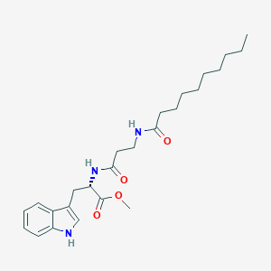 l-Tryptophan, N-[N-(1-oxodecyl)-beta-alanyl]-, methyl ester