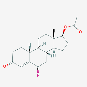 Estr-4-en-3-one, 6beta-fluoro-17beta-hydroxy-, acetate