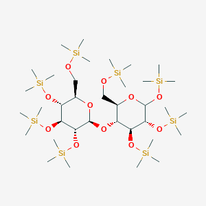 Trimethyl-[[(2R,3R,4S,5R)-4,5,6-tris(trimethylsilyloxy)-3-[(2S,3R,4S,5R,6R)-3,4,5-tris(trimethylsilyloxy)-6-(trimethylsilyloxymethyl)oxan-2-yl]oxyoxan-2-yl]methoxy]silane