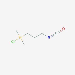 molecular formula C6H12ClNOSi B102347 Chloro(3-isocyanatopropyl)dimethylsilane CAS No. 17070-70-1