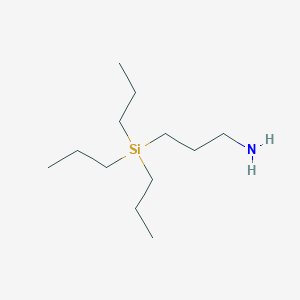molecular formula C12H29NSi B102350 Propylamine, 3-(tripropylsilyl)- CAS No. 18082-95-6