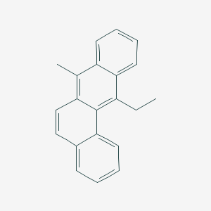 molecular formula C21H18 B102363 Benz(a)anthracene, 12-ethyl-7-methyl- CAS No. 16354-55-5