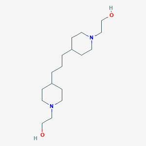 molecular formula C17H34N2O2 B102373 1-Piperidineethanol, 4,4'-(1,3-propanediyl)bis- CAS No. 18073-84-2