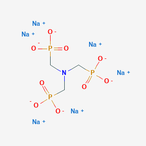 molecular formula C3H6NNa6O9P3 B102379 Phosphonic acid, [nitrilotris(methylene)]tris-, hexasodium salt CAS No. 15505-05-2