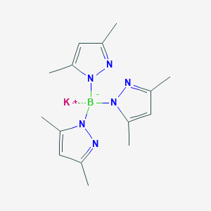 molecular formula C15H22BKN6 B102389 Potassium Tris(3,5-dimethylpyrazol-1-yl)borohydride CAS No. 17567-17-8