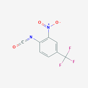 molecular formula C8H3F3N2O3 B102390 2-Nitro-4-(trifluoromethyl)phenyl isocyanate CAS No. 16588-70-8