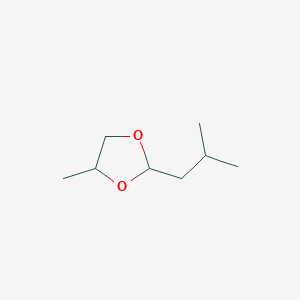 molecular formula C8H16O2 B102392 2-异丁基-4-甲基-1,3-二氧戊环 CAS No. 18433-93-7