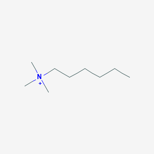 molecular formula C9H22N+ B102394 Hexyltrimethylammonium CAS No. 16208-27-8