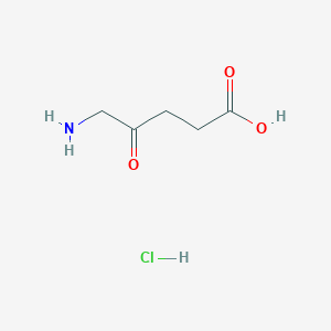 molecular formula C5H10ClNO3 B001024 5-Aminolevulinic acid hydrochloride CAS No. 5451-09-2