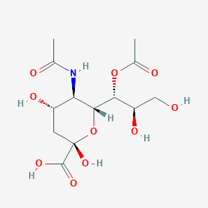 molecular formula C13H21NO10 B102401 7-O-Acetyl-N-acetylneuraminic acid CAS No. 18529-63-0
