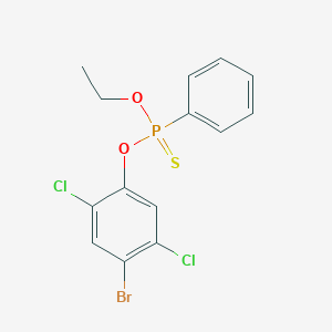 molecular formula C14H12BrCl2O2PS B102418 O-(4-Bromo-2,5-dichlorophenyl) O-ethyl phenylphosphonothioate CAS No. 18936-66-8