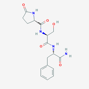 molecular formula C17H22N4O5 B010242 Pyroglutamyl-seryl-phenylalanine amide CAS No. 100218-02-8