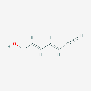 molecular formula C7H8O B102428 (2E,4E)-2,4-Heptadien-6-yn-1-ol CAS No. 17098-71-4