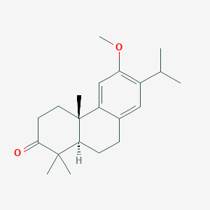 molecular formula C21H30O2 B102434 (+)-Hinokione methyl ether CAS No. 18325-89-8