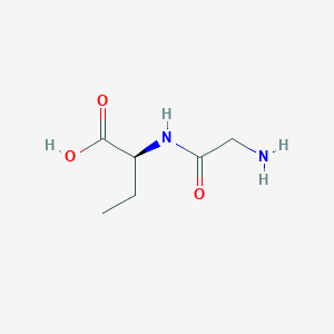 molecular formula C6H12N2O3 B102438 H-Gly-2-Abu-OH CAS No. 19461-37-1