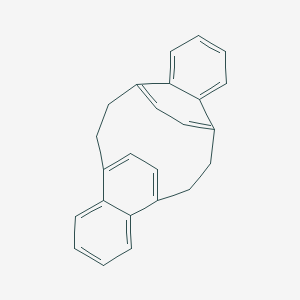 molecular formula C24H20 B102450 5,16:8,13-Diethenodibenzo[a,g]cyclododecane, 6,7,14,15-tetrahydro CAS No. 17341-02-5