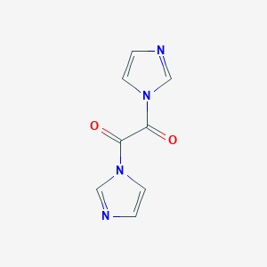 molecular formula C8H6N4O2 B102452 1,1'-草酰二咪唑 CAS No. 18637-83-7