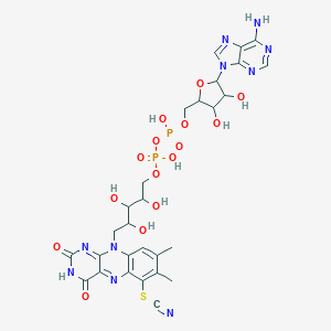 molecular formula C28H32N10O15P2S B010246 6-Thiocyanato-fad CAS No. 101760-87-6