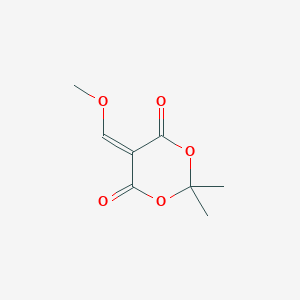 molecular formula C8H10O5 B102460 5-(Methoxymethylene)-2,2-dimethyl-1,3-dioxane-4,6-dione CAS No. 15568-85-1