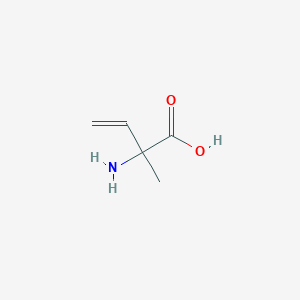 molecular formula C5H9NO2 B102467 2-Amino-2-methylbut-3-enoic acid CAS No. 17036-77-0