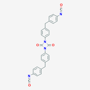 molecular formula C30H20N4O4 B102473 1,3-Diazetidine-2,4-dione, 1,3-bis[4-[(4-isocyanatophenyl)methyl]phenyl]- CAS No. 17589-24-1
