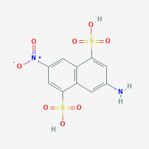 molecular formula C10H8N2O8S2 B102474 3-Amino-7-nitronaphthalene-1,5-disulfonic acid CAS No. 17527-17-2