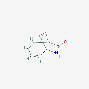 molecular formula C9H9NO B102480 7-Azabicyclo[4.2.2]deca-2,4,9-trien-8-one CAS No. 17198-06-0