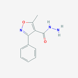 molecular formula C11H11N3O2 B102486 5-Methyl-3-phenyl-4-isoxazolecarbohydrazide CAS No. 18336-75-9