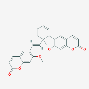 molecular formula C30H28O6 B102489 Thamnosin CAS No. 18458-66-7