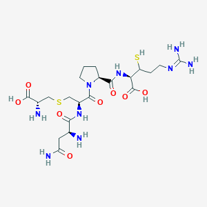 molecular formula C21H37N9O8S2 B010249 Argipressin (5-8), (2-1')-disulfide cys(6)- CAS No. 101531-76-4