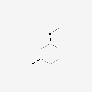 molecular formula C9H18 B102497 Cyclohexane, 1-ethyl-3-methyl-, cis- CAS No. 19489-10-2