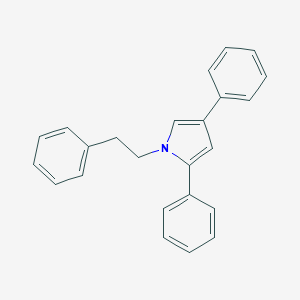 molecular formula C24H21N B102499 Pyrrole, 1-phenethyl-2,4-diphenyl- CAS No. 15811-39-9