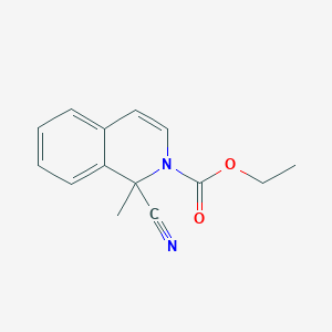 molecular formula C14H14N2O2 B102501 Ethyl 1-cyano-1-methylisoquinoline-2-carboxylate CAS No. 17954-28-8