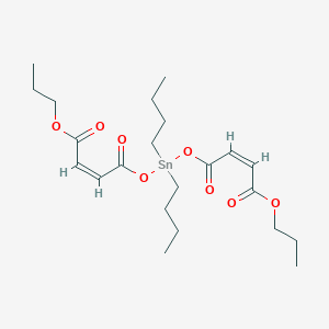molecular formula C22H36O8Sn B102503 (Z,Z)-Dibutylbis[(3-propoxycarbonylacryloyl)oxy]stannane CAS No. 15853-77-7