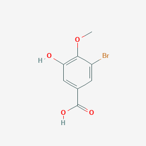 molecular formula C8H7BrO4 B010252 3-Bromo-5-hydroxy-4-methoxybenzoic acid CAS No. 52783-66-1