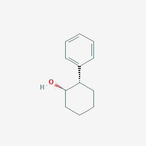 molecular formula C12H16O B102520 Cyclohexanol, 2-phenyl-, (1R,2R)-rel- CAS No. 16201-63-1