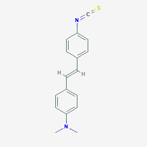 molecular formula C17H16N2S B102529 Benzenamine, 4-(2-(4-isothiocyanatophenyl)ethenyl)-N,N-dimethyl- CAS No. 17816-11-4