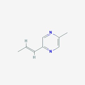 molecular formula C8H10N2 B102546 2-Methyl-5-(1-propenyl)pyrazine CAS No. 18217-82-8