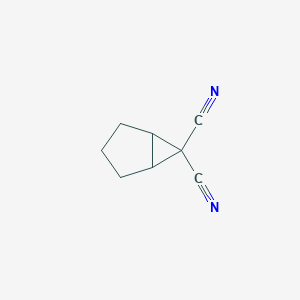 molecular formula C8H8N2 B102550 Bicyclo[3.1.0]hexane-6,6-dicarbonitrile CAS No. 16668-39-6