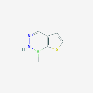molecular formula C6H7BN2S B102559 1-Methyl-1,2-dihydrothieno[2,3-d][1,2,3]diazaborine CAS No. 17303-88-7
