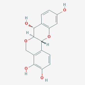 molecular formula C16H14O6 B102577 Mopanan-4alpha-ol CAS No. 17093-54-8