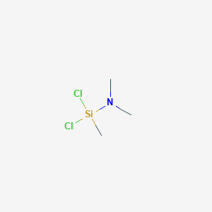 molecular formula C3H9Cl2NSi B102595 Silanamine, 1,1-dichloro-N,N,1-trimethyl- CAS No. 18026-71-6